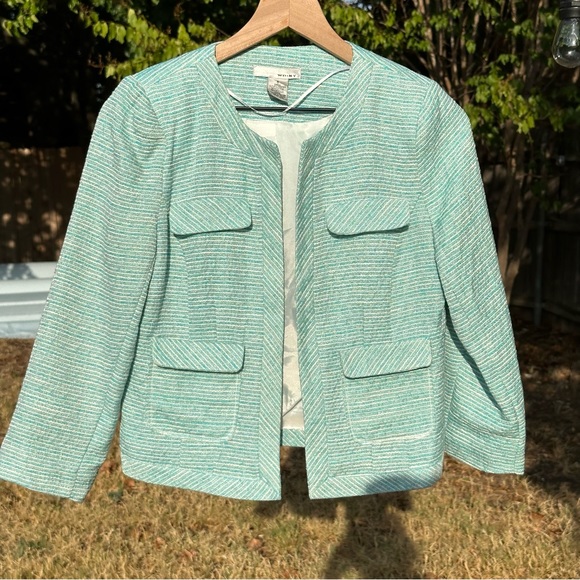 Vintage 90s y2k pastel tweed blazer - Picture 2 of 9
